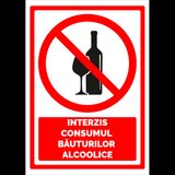 Indicator pentru interzis consumul bauturilor alcoolice